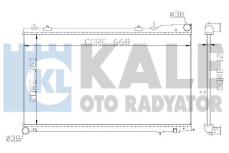 KALE SUBARU Радиатор охлаждения Forester 2.0/2.5 02- KALE KALE OTO RADYATOR 364900