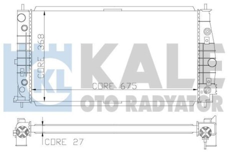 KALE CHRYSLER Радиатор охлаждения 300M 2.7/3.5 99- KALE KALE OTO RADYATOR 341935