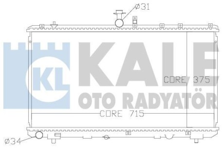 Радіатор охолодження Fiat Sedici - Suzuki Sx4 Radiator KALE OTO RADYATOR 342125 (фото 1)