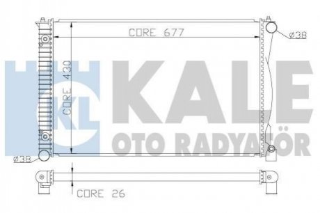 KALE VW Радиатор охлаждения Audi A6 2.7/3.0TDI 04- KALE KALE OTO RADYATOR 367800