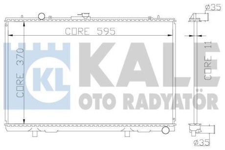 Радиатор охлаждения Mitsubishi L 200 KALE OTO RADYATOR 362200