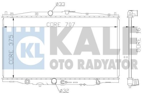 Радиатор охлаждения Honda Accord VII KALE OTO RADYATOR 384100