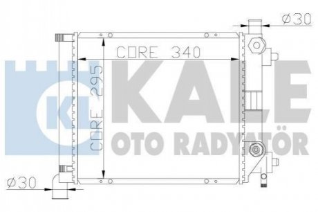 KALE DB Радиатор охлаждения W124/201 1.8/2.0 83- KALE KALE OTO RADYATOR 361200