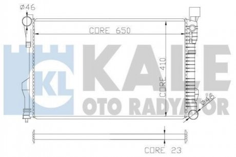 DB Радиатор охлаждения W203 1.8/5.5 00- KALE OTO RADYATOR 360600 (фото 1)