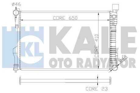 KALE DB Радиатор охлаждения W203 1.8/5.5 00- KALE KALE OTO RADYATOR 360600