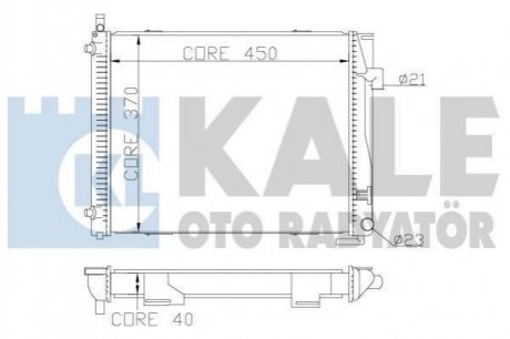 KALE DB Радиатор охлаждения W124 2.8/3.6 85- KALE KALE OTO RADYATOR 361900