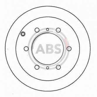 Тормозной диск задн. Challenger/Galloper/L400/Pajero (95-12) A.B.S A.B.S. 16471