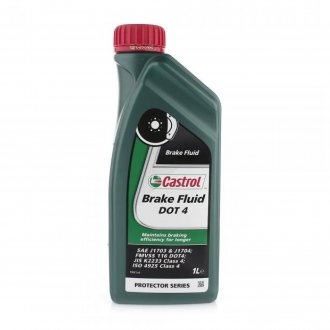 Рідина гальмівна Brake Fluid DOT 4, 1л CASTROL 15DE1B