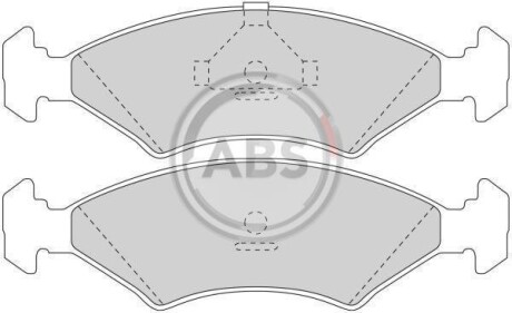 Колодки тормозные 208/308/328/Cerbera/Chimaera (82-02) A.B.S A.B.S. 36446 (фото 1)