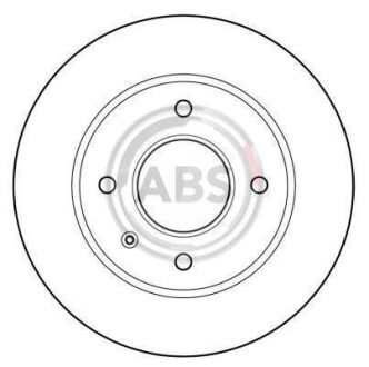 Гальмівний диск перед. Escort/Orion (85-91) A.B.S A.B.S. 15727