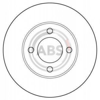 Гальмівний диск перед. Audi 100/80 (83-91) A.B.S A.B.S. 15745