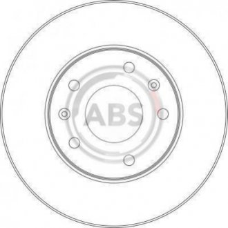 Тормозной диск перед. Freelander (98-06) A.B.S A.B.S. 17011