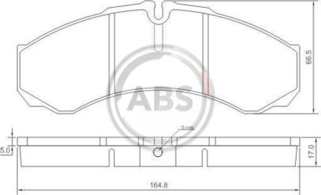 Колодки гальмівні перед. Daily (02-06) A.B.S A.B.S. 37299