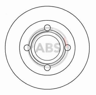 Тормозной диск задн. Audi 100 (82-91) A.B.S A.B.S. 16068