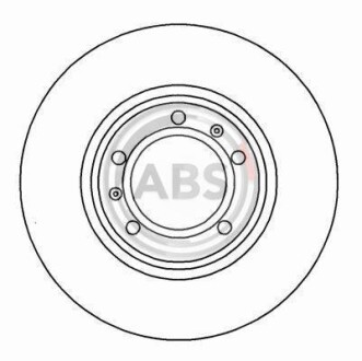 Гальмівний диск перед. E38 (94-02) A.B.S A.B.S. 16331