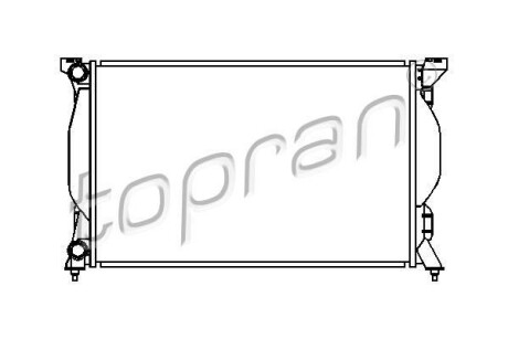 Радіатор, охолодження двигун TOPRAN 110367