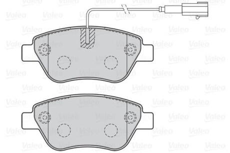 Тормозные колодки дисковые ALFA/CITROEN/FIAT/PEUGEOT Nemo/Punto/Linea/Bipper "1,2-1,9 "F "01>> VALEO 301051