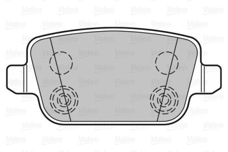 Гальмівні колодки дискові FORD/LANDROVER/VOLVO Focus/Mondeo/Freelander2/XC70 "1,6-4,4 "R "06>> VALEO 301935 (фото 1)