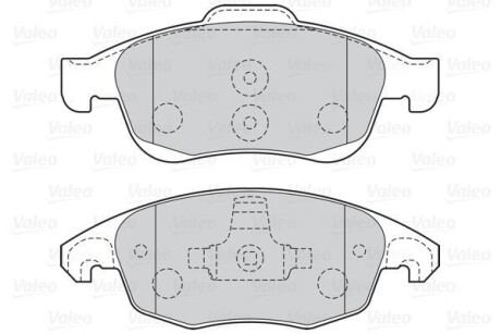 Тормозные колодки дисковые CITROEN/PEUGEOT Berlingo/C4/DS4/5008/Partner "1,2-1,8 "F "06>> VALEO 301997