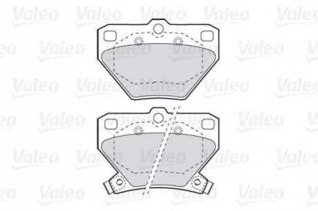 Комплект тормозных колодок, дисковый тормоз VALEO 301577 (фото 1)