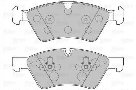 Тормозные колодки дисковые MERCEDES GL-Class/M-Glass/R-Class "3,0-5,0 "F "05>> VALEO 301107 (фото 1)