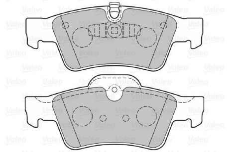 Гальмівні колодки дискові MERCEDES GL-Class/M-Class/R-Class "3,0-6,2 "R "05>> VALEO 301802