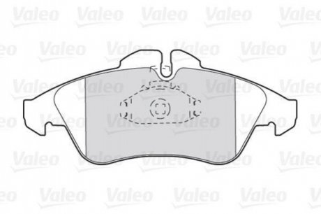 Комплект тормозных колодок, дисковый тормоз VALEO 301044 (фото 1)