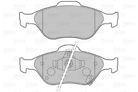 Тормозные колодки дисковые DAIHATSU/TOYOTA Charade/Yaris "1,0-1,5 "F "05>> VALEO 301076