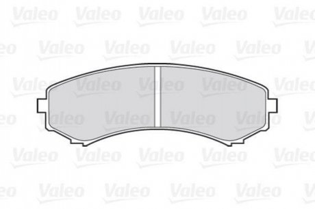 Комплект тормозных колодок, дисковый тормоз VALEO 301518 (фото 1)