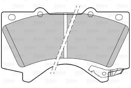 Тормозные колодки дисковые TOYOTA LandCruiser/Prado "2,8-4,7 "F "08>> VALEO 301339