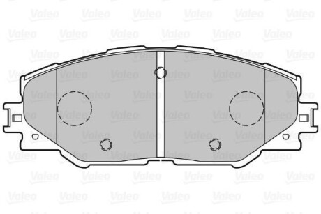 Гальмівні колодки дискові TOYOTA Auris/Prius/Rav4 "1,8-2,5 "F "06>> VALEO 301078