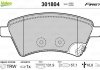 Тормозные колодки дисковые FIAT/SUZUKI Sedici/SX4 "1,6-2,0 "F "06>> VALEO 301804 (фото 1)