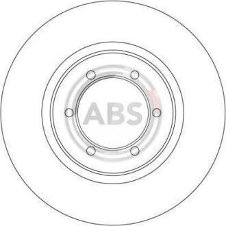 Гальмівний диск перед. Challenger/Colt/Galloper/L200/Liebao (96-21) A.B.S A.B.S. 16168