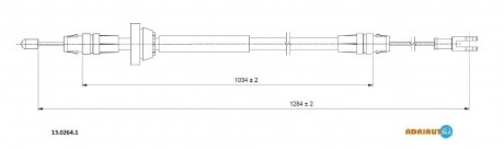 Трос зупиночних гальм ADRIAUTO 13.0264.1