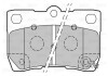 Тормозные колодки дисковые LEXUS GS/IS "2,2-4,3 "R "05-13 VALEO 301888 (фото 1)