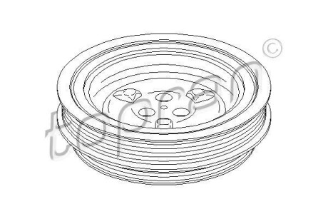 Шкив коленвала с демпфером TOPRAN 302813