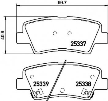 Гальмівні колодки дискові P30 101 BREMBO P30101 (фото 1)