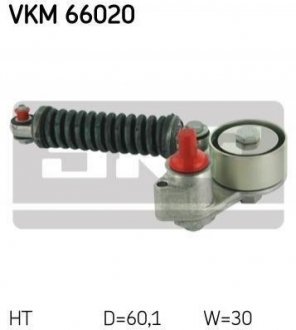 Натяжний ролик, поліклиновий ремінь SKF VKM 66020
