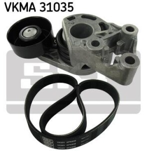 Комплект поліклиновий (ремінь+ролики) SKF VKMA 31035