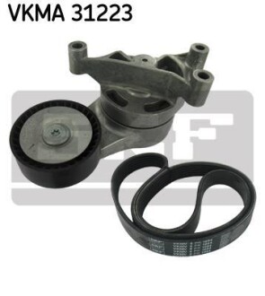 Комплект поліклиновий (ремінь+ролики) SKF VKMA 31223