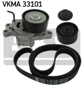 Поликлиновой ременный комплект SKF VKMA 33101