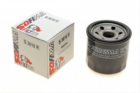 Фильтр масляный Mazda 3 1.5/2.0i /6 2.0/2.5i 13- S 3616 R SOFIMA S3616R (фото 1)