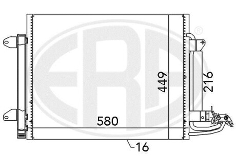 Радиатор ERA 667054