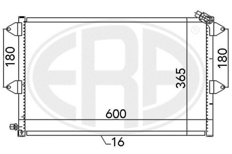 Радіатор кондиціонера ERA 667126