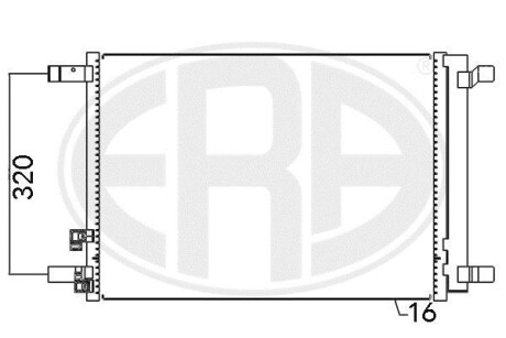 Радіатор ERA 667094