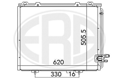 Радиатор ERA 667103