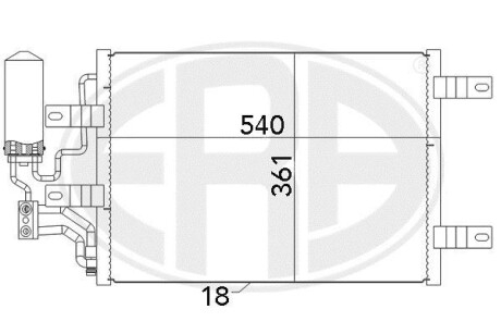 Радиатор ERA 667077