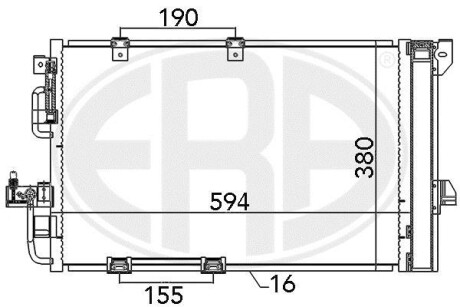 Радиатор ERA 667082
