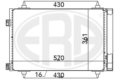 Радіатор ERA 667078