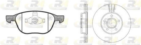 Гальмівний комплект (Диски RH 6710.10 + Колодки RH 21082.00) 81082.00 ROADHOUSE 8108200